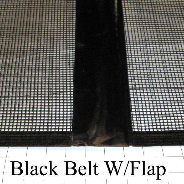 BELT BLACK W/FLAP 36"X 316"